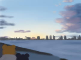 豊洲市場から富士(1).jpg