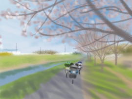 黒目川をサイクリングサイクリング(1).jpg